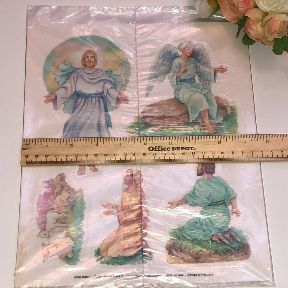 Window clings Easter Story Window Clings Vintage Current Resurrection Story